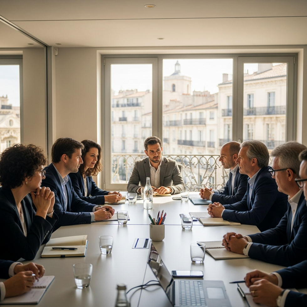 eğitim tartışmaları bir eğitim konferansı veya Montpelier'de eğitimle ilgili bir toplantı fotoğrafı, çeşitli tartışmalara ve politika yapıcıların bir araya geldiği bir ortam