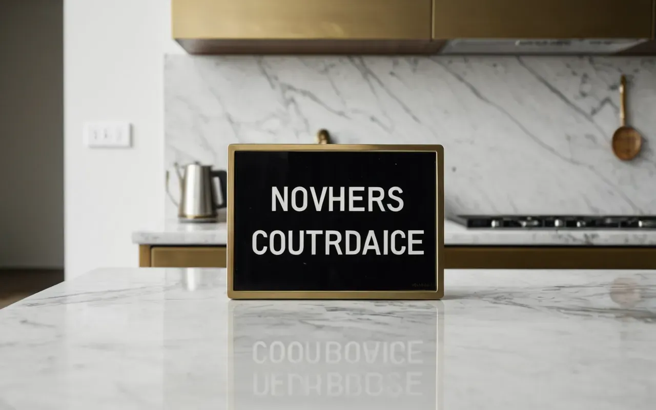 dil öğrenme stratejileri A modern minimalist kitchen interior with marble countertops and brushed brass fixtures under soft natural daylight in an editorial style